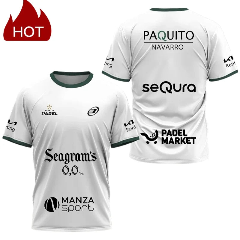 Summer Padel Sports T-Shirt – Men’s Breathable Top