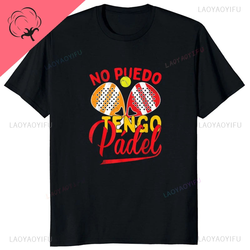 Porque Pierdo al Padel – Funny Cotton Graphic Tee for Men