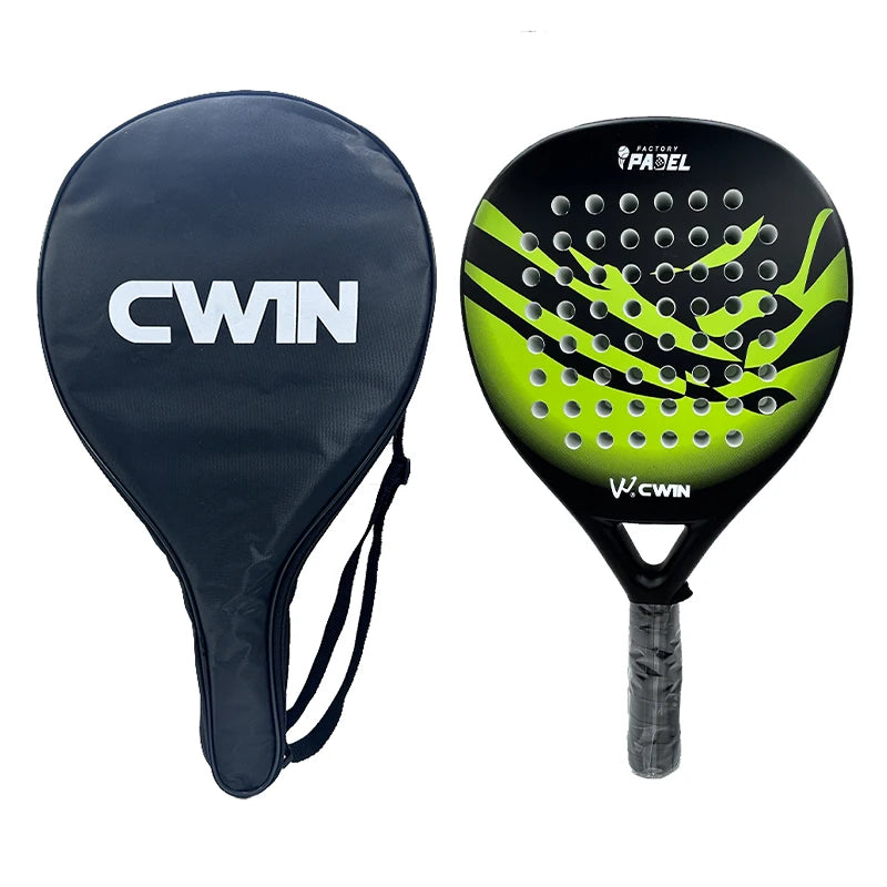 Cwin 2025 Carbon Fiber Padel Racket – Soft EVA Face with Bag & Accessories