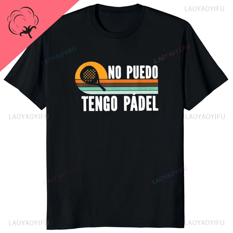 Porque Pierdo al Padel – Funny Cotton Graphic Tee for Men