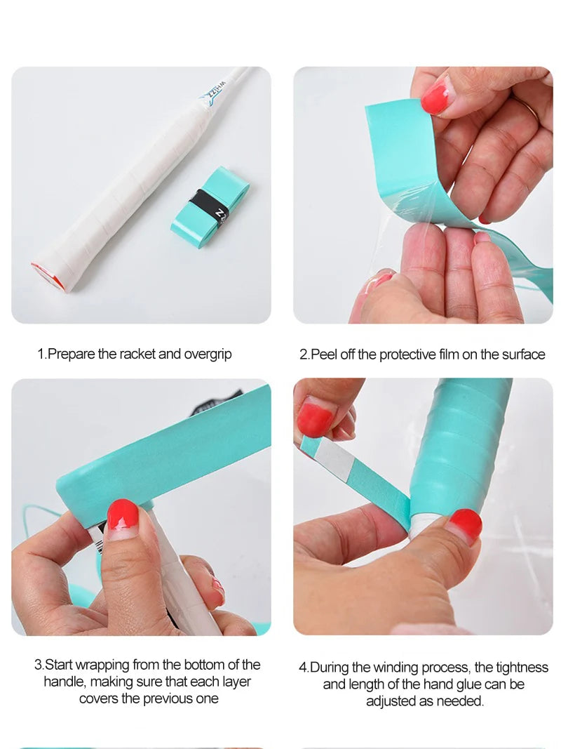 Kawasaki Padel & Tennis Overgrips – 5/10/60pcs Sticky Anti-Slip Shock Absorption Grip Tape