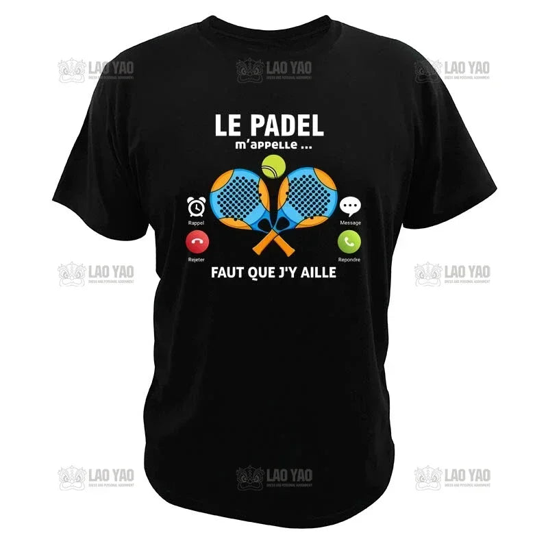 Funny Padel Graphic Tee – Harajuku Style Rick & Morty-Inspired Shirt for Men