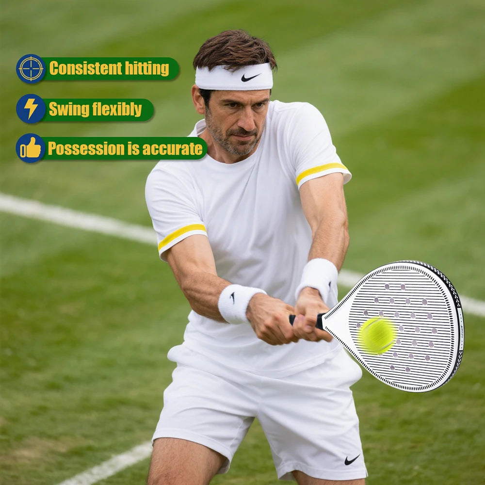 Budget Padel Tennis Racket – Durable Design with Anti-Vibration Handle for Beginners & Intermediates