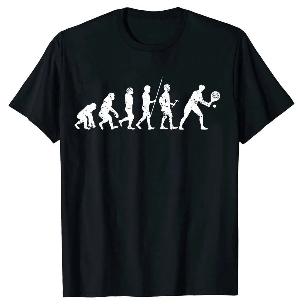 Padel Evolution Graphic Tee – Funny Tennis & Padel Gift Shirt for Men