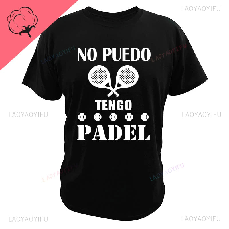 Porque Pierdo al Padel – Funny Cotton Graphic Tee for Men