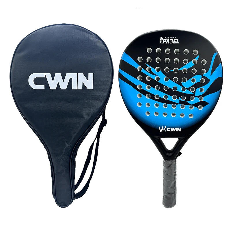 Cwin 2025 Carbon Fiber Padel Racket – Soft EVA Face with Bag & Accessories
