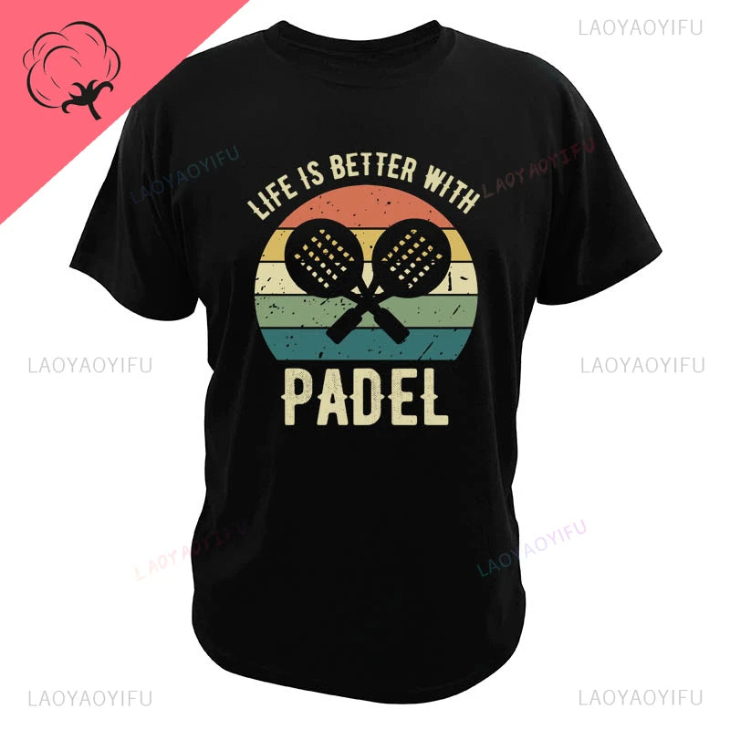 Porque Pierdo al Padel – Funny Cotton Graphic Tee for Men