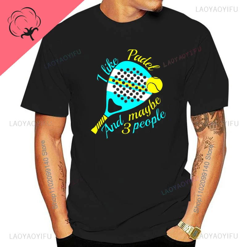 Porque Pierdo al Padel – Funny Cotton Graphic Tee for Men