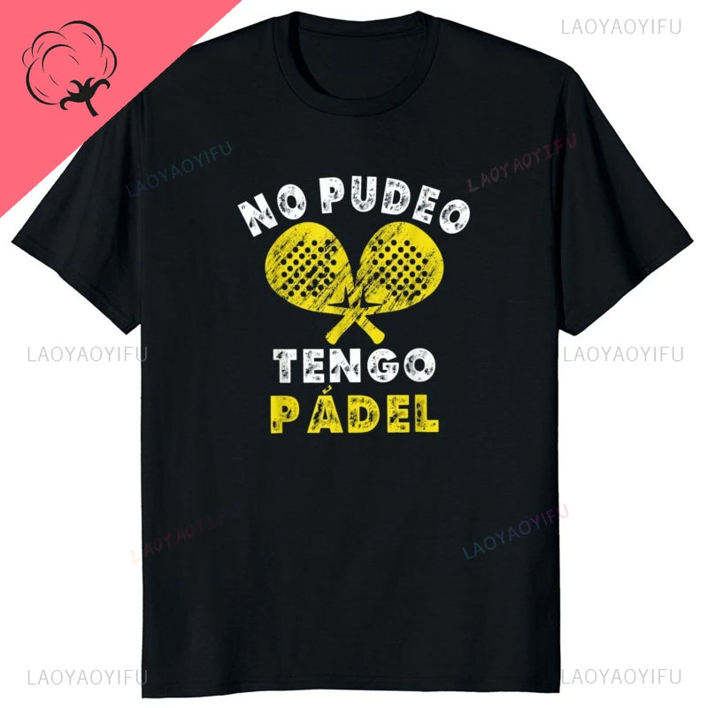 Porque Pierdo al Padel – Funny Cotton Graphic Tee for Men