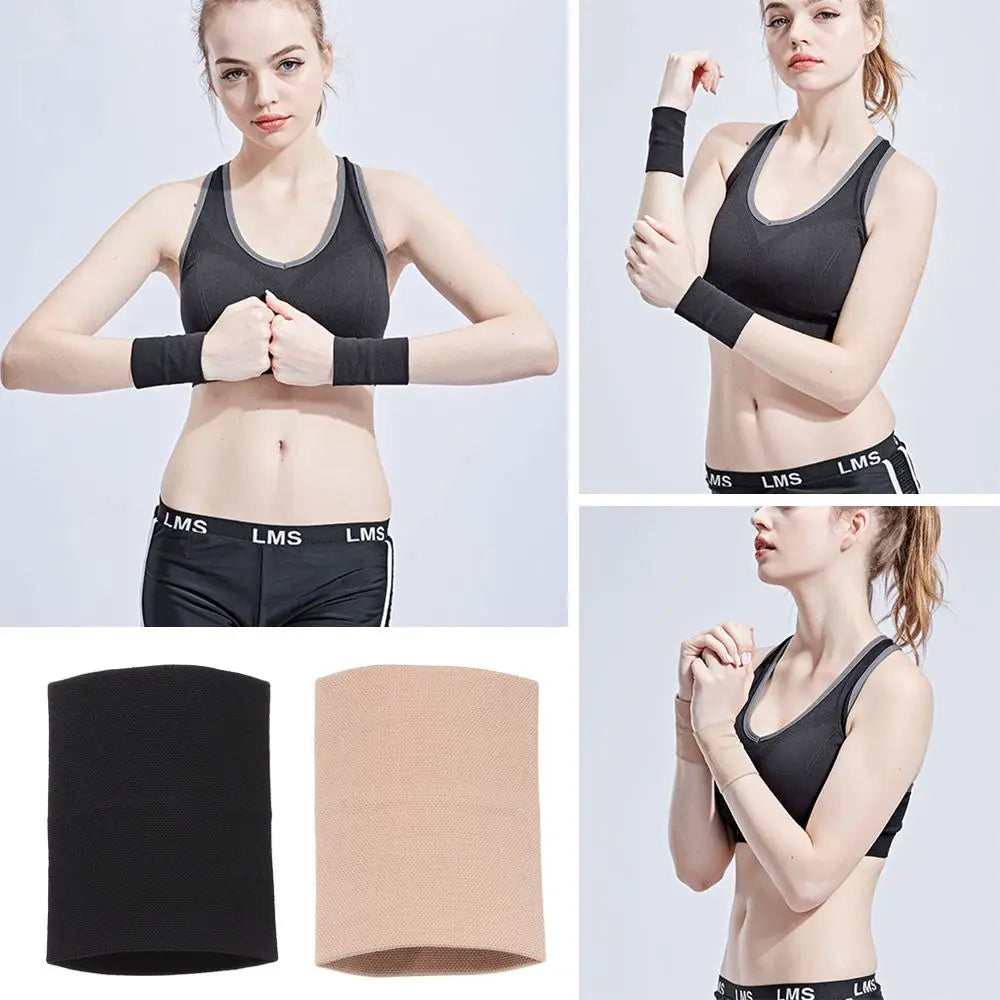 Compression Wrist Sleeve | Elastic Wrist Brace for Tennis, Carpal Tunnel & Tendonitis Support