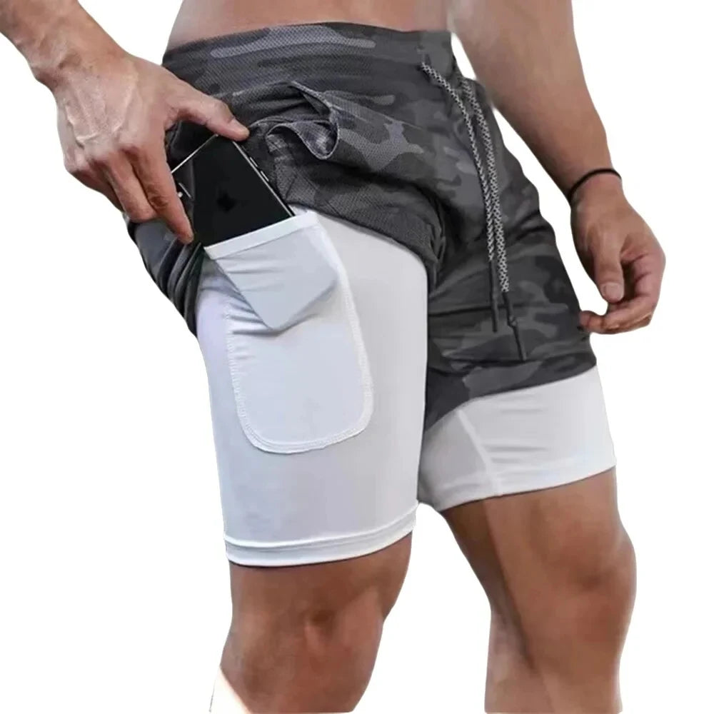 Men’s 2-in-1 Padel/Tennis Shorts – Quick-Dry Summer Training Shorts with Inner Support