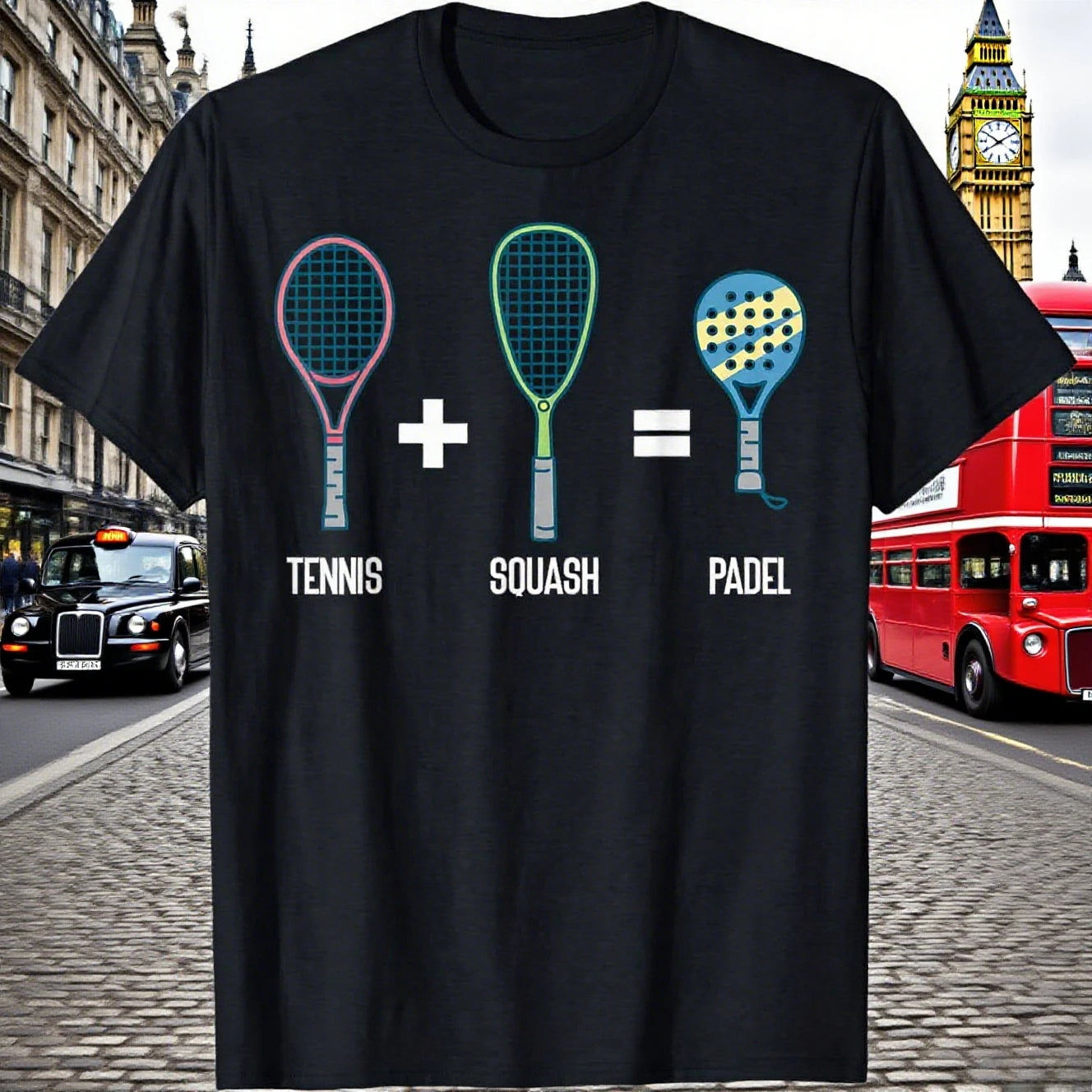 Padel Tennis Graphic Tee – Original Design for Men
