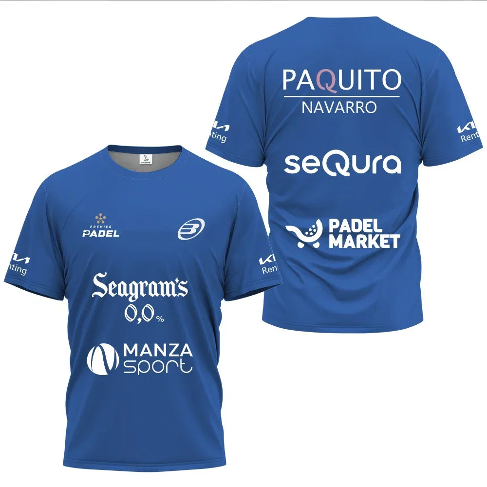 Summer Padel Sports T-Shirt – Men’s Breathable Top