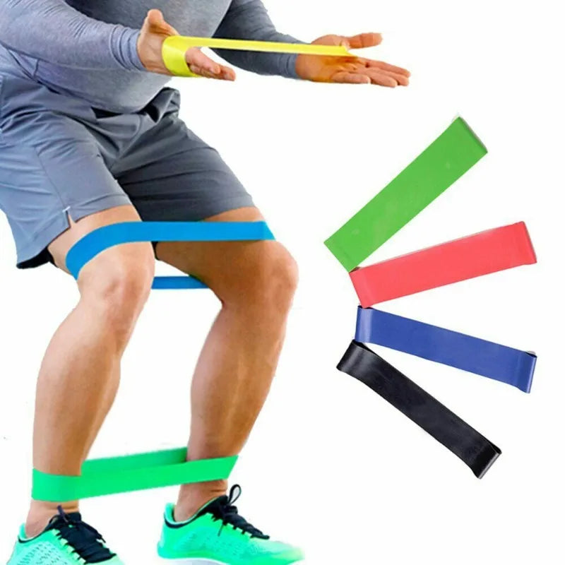 Multi-Color TPE Resistance Bands – Home Fitness & Pilates Workout Set