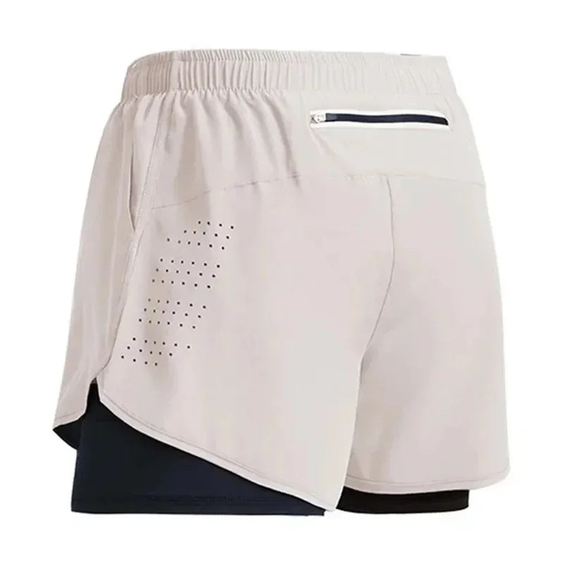 Men’s 2-in-1 Padel/Tennis Shorts – Quick-Dry Double-Layer Summer Court Shorts with Pockets