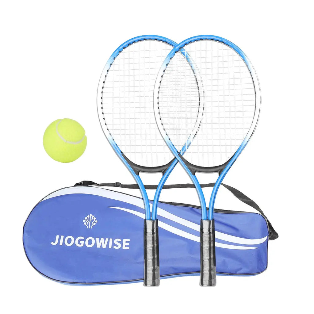 2-Piece Tennis Racket Set with Bag – Youth Beginner Tennis Racquets for Outdoor & Exercise Games