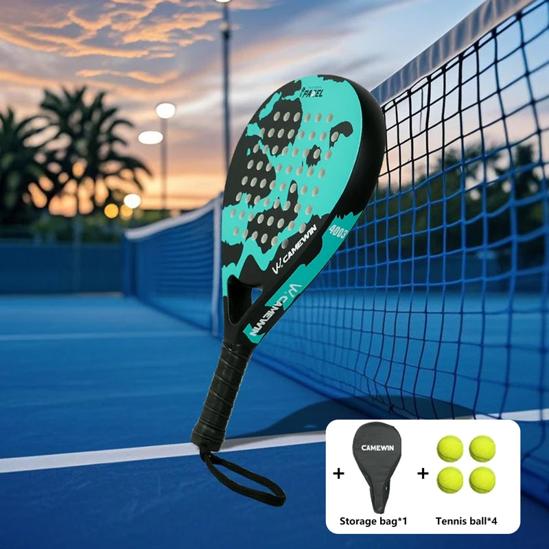 Lightweight Carbon Fiber Padel Racket – High Elasticity Tennis & Fitness Racquet