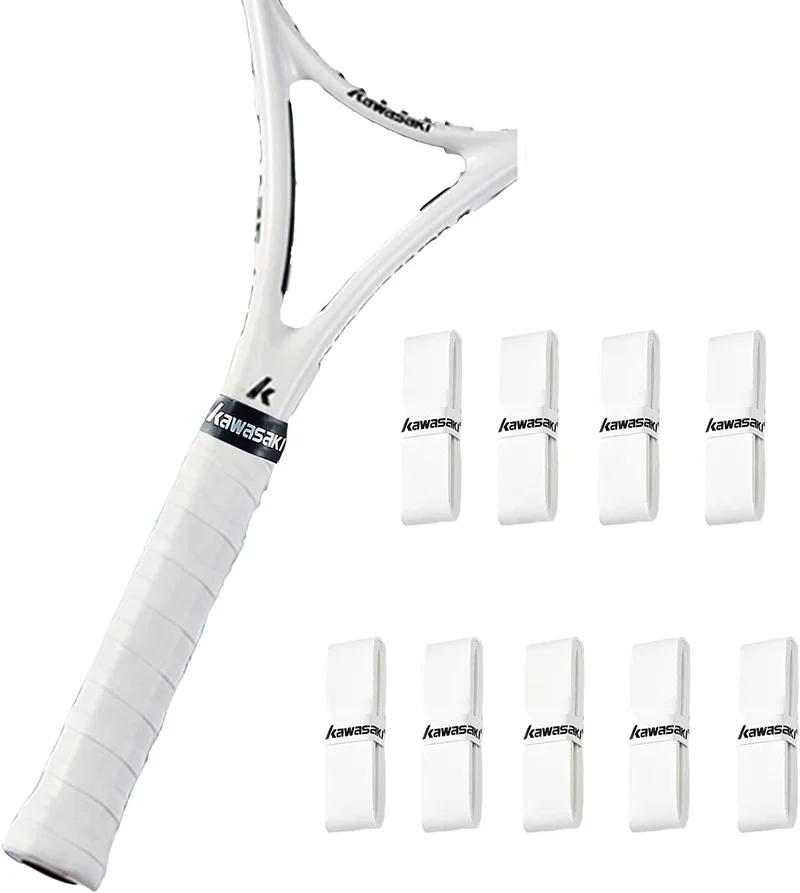 Kawasaki Padel & Tennis Overgrips – 5/10/60pcs Sticky Anti-Slip Shock Absorption Grip Tape