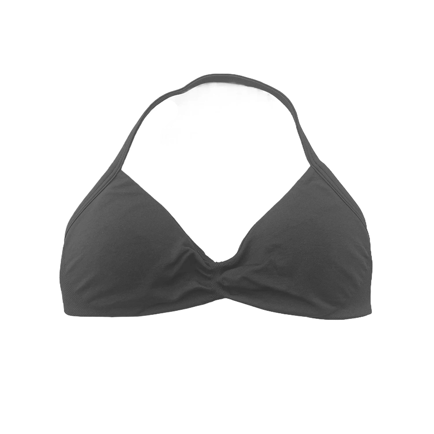 Women’s Strappy Back Halter Court Bra Top with Removable Cups