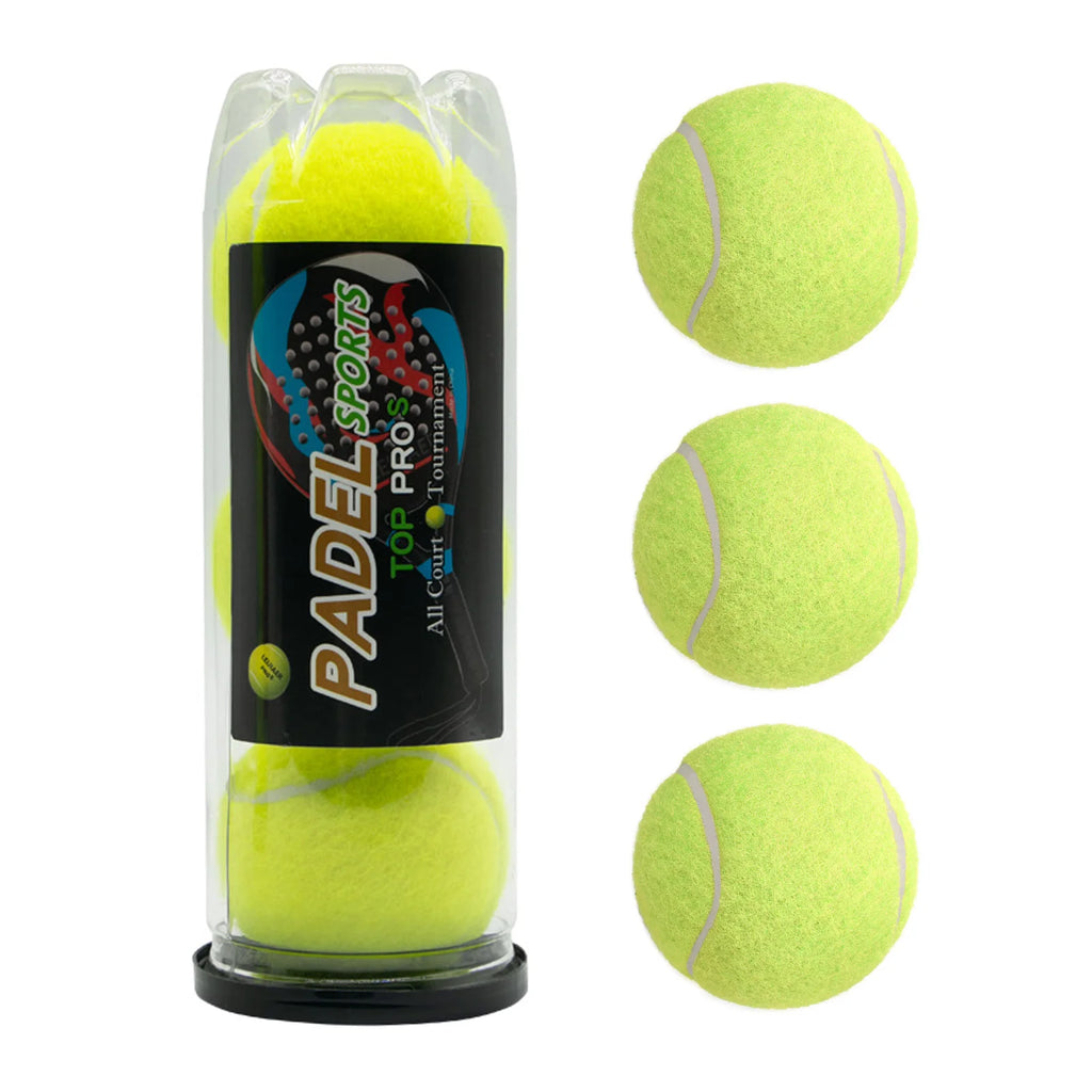 3pcs Padel Balls – High Bounce Practice Paddle Tennis Balls for Training & Matches