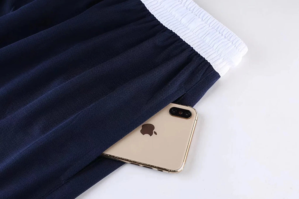 Men’s USA Print Loose-Fit Court Shorts – Breathable Training Bottoms with Pockets