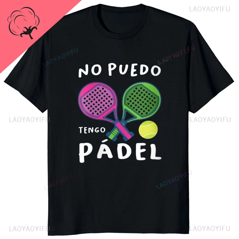 Porque Pierdo al Padel – Funny Cotton Graphic Tee for Men