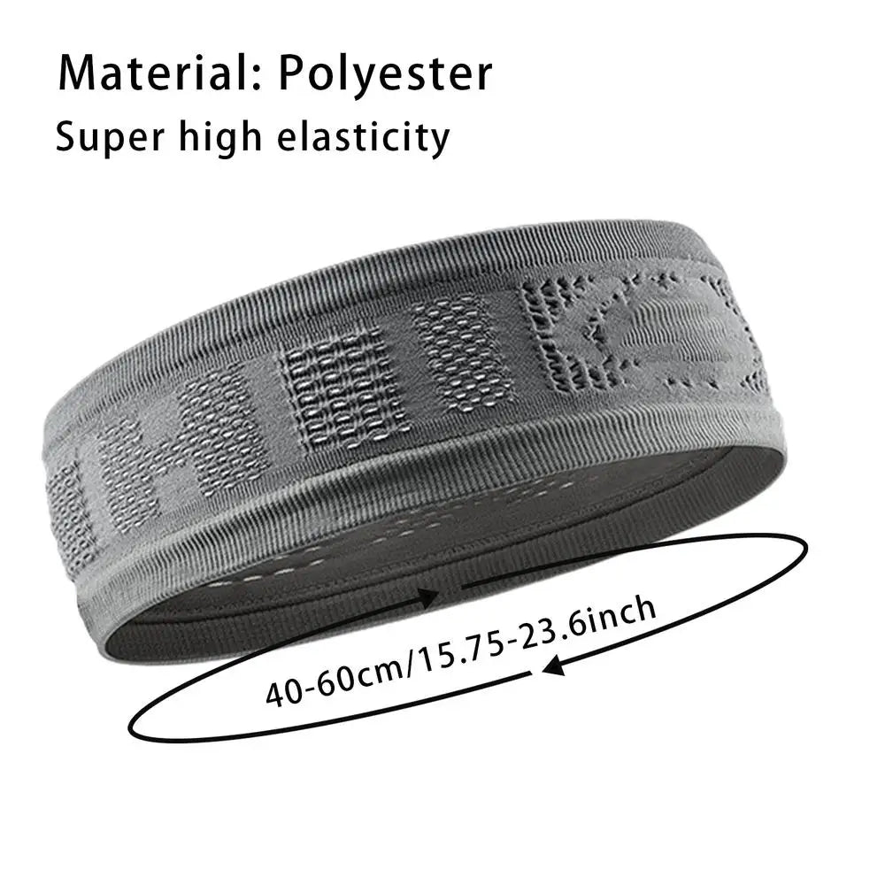 Unisex Elastic Sports Sweatband – Yoga & Fitness Headband with Logo