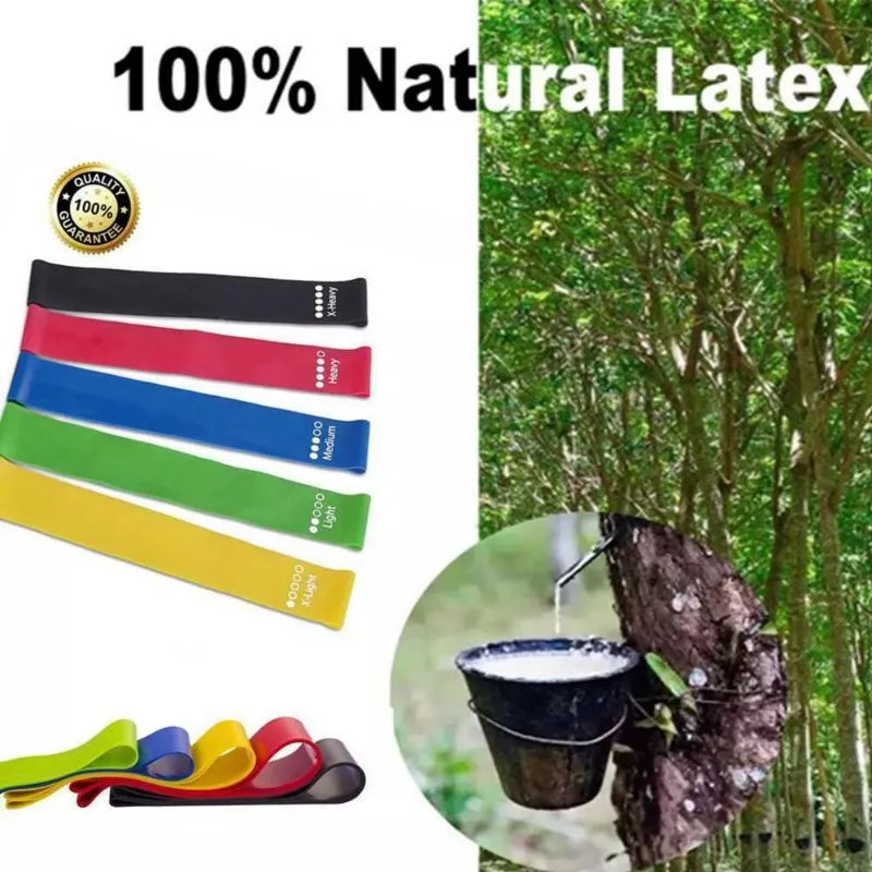 Multi-Color TPE Resistance Bands – Home Fitness & Pilates Workout Set