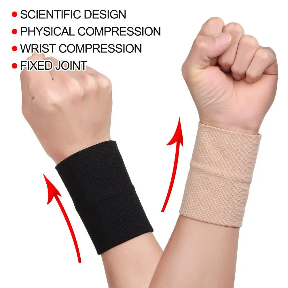 Compression Wrist Sleeve | Elastic Wrist Brace for Tennis, Carpal Tunnel & Tendonitis Support