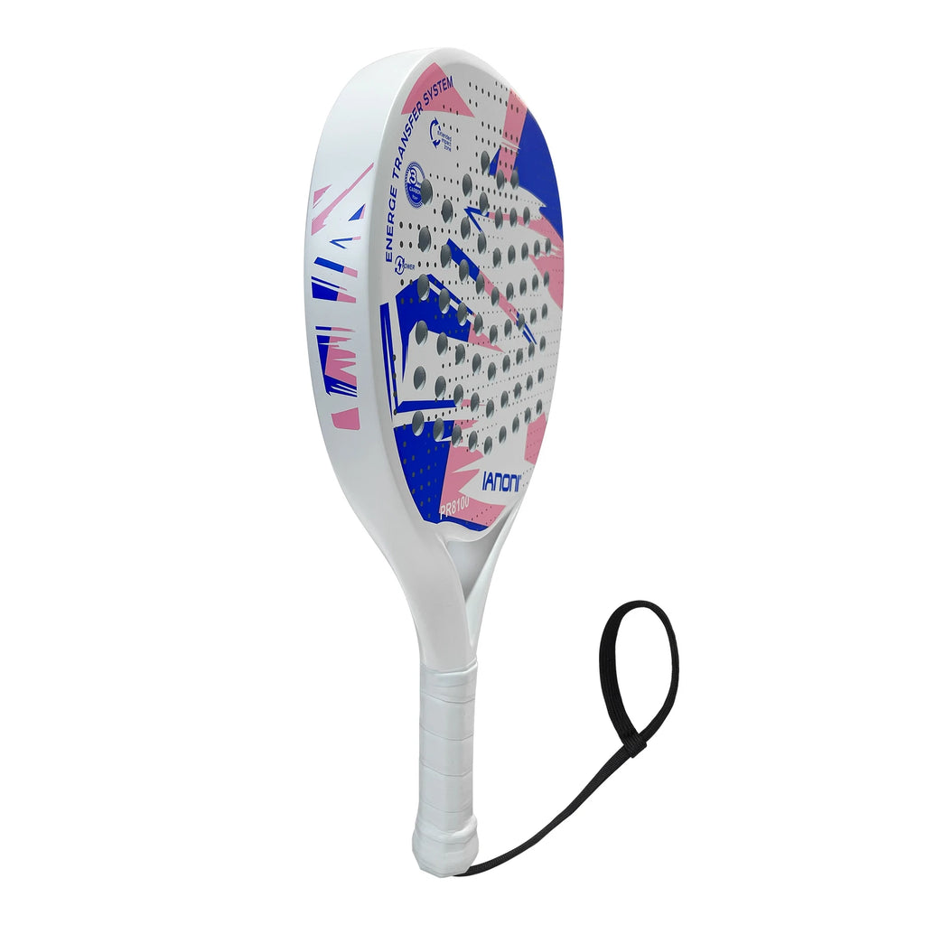 Padel Racket Carbon Fiber Surface with EVA Memory Flex Foam Core Lightweight Padel Racquet
