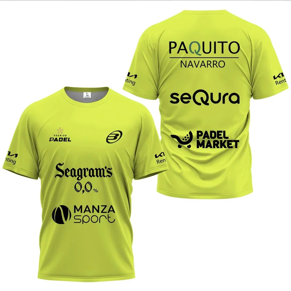 Summer Padel Sports T-Shirt – Men’s Breathable Top