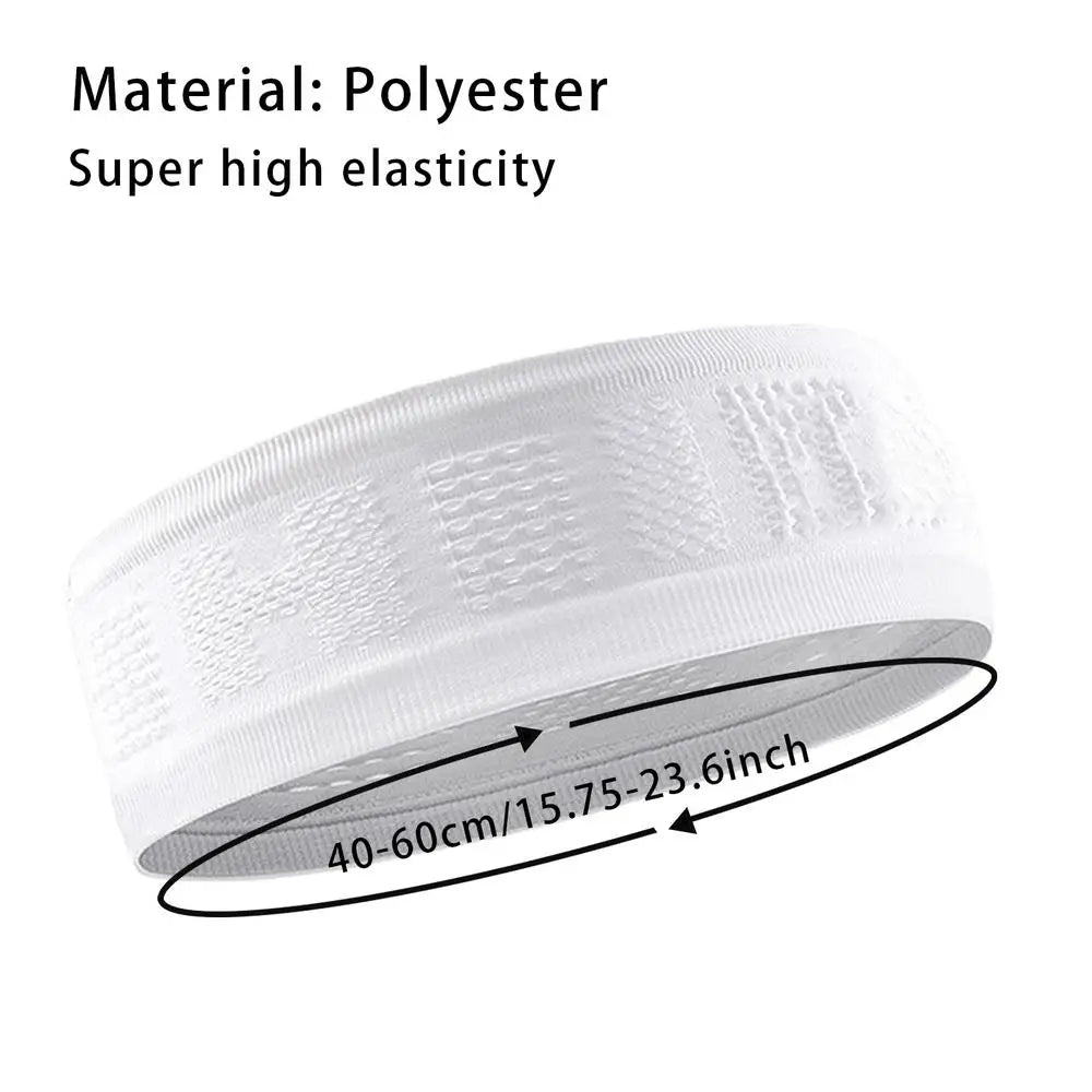 Unisex Elastic Sports Sweatband – Yoga & Fitness Headband with Logo