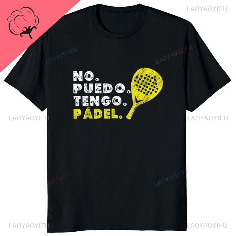 Porque Pierdo al Padel – Funny Cotton Graphic Tee for Men