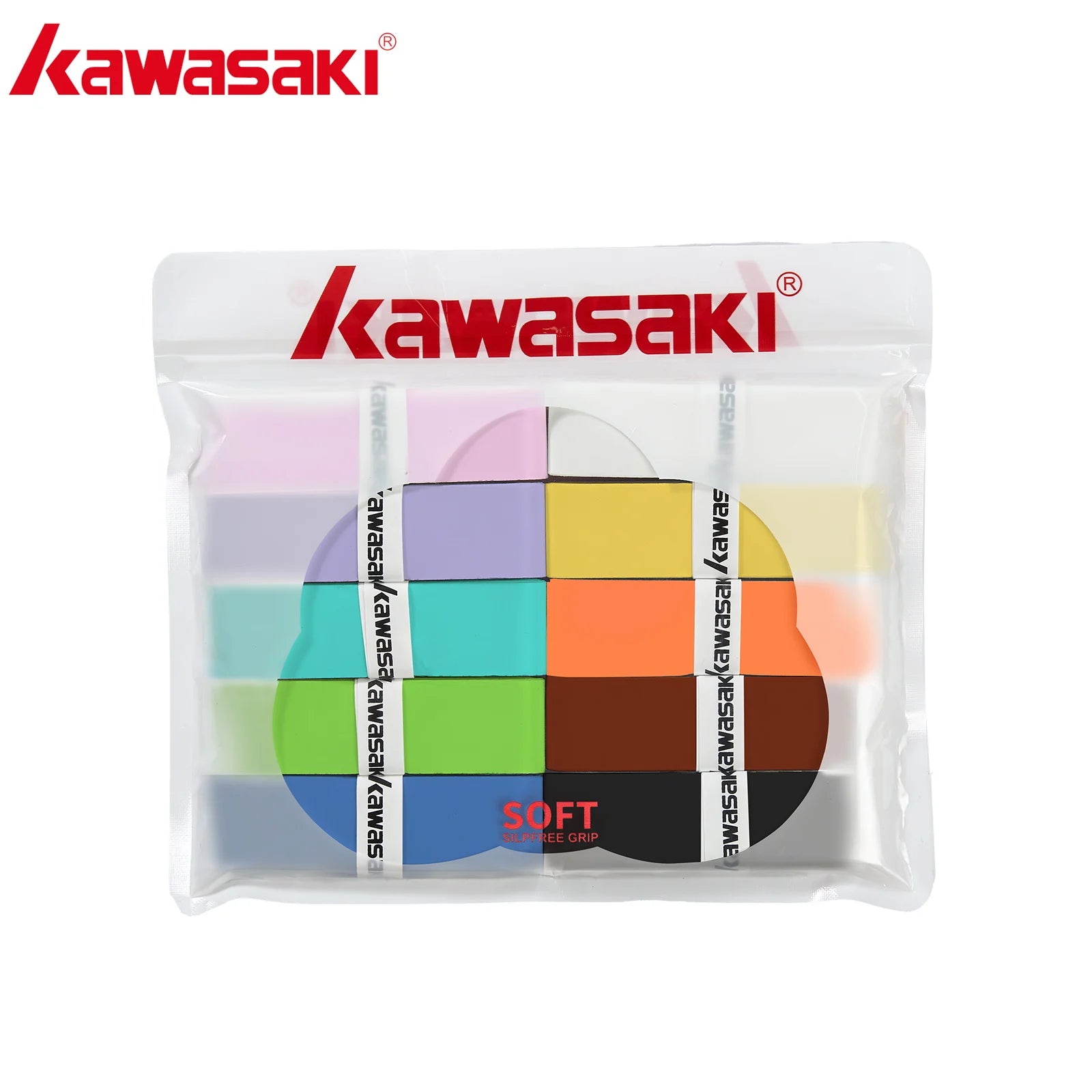 Kawasaki Padel & Tennis Overgrips – 5/10/60pcs Sticky Anti-Slip Shock Absorption Grip Tape