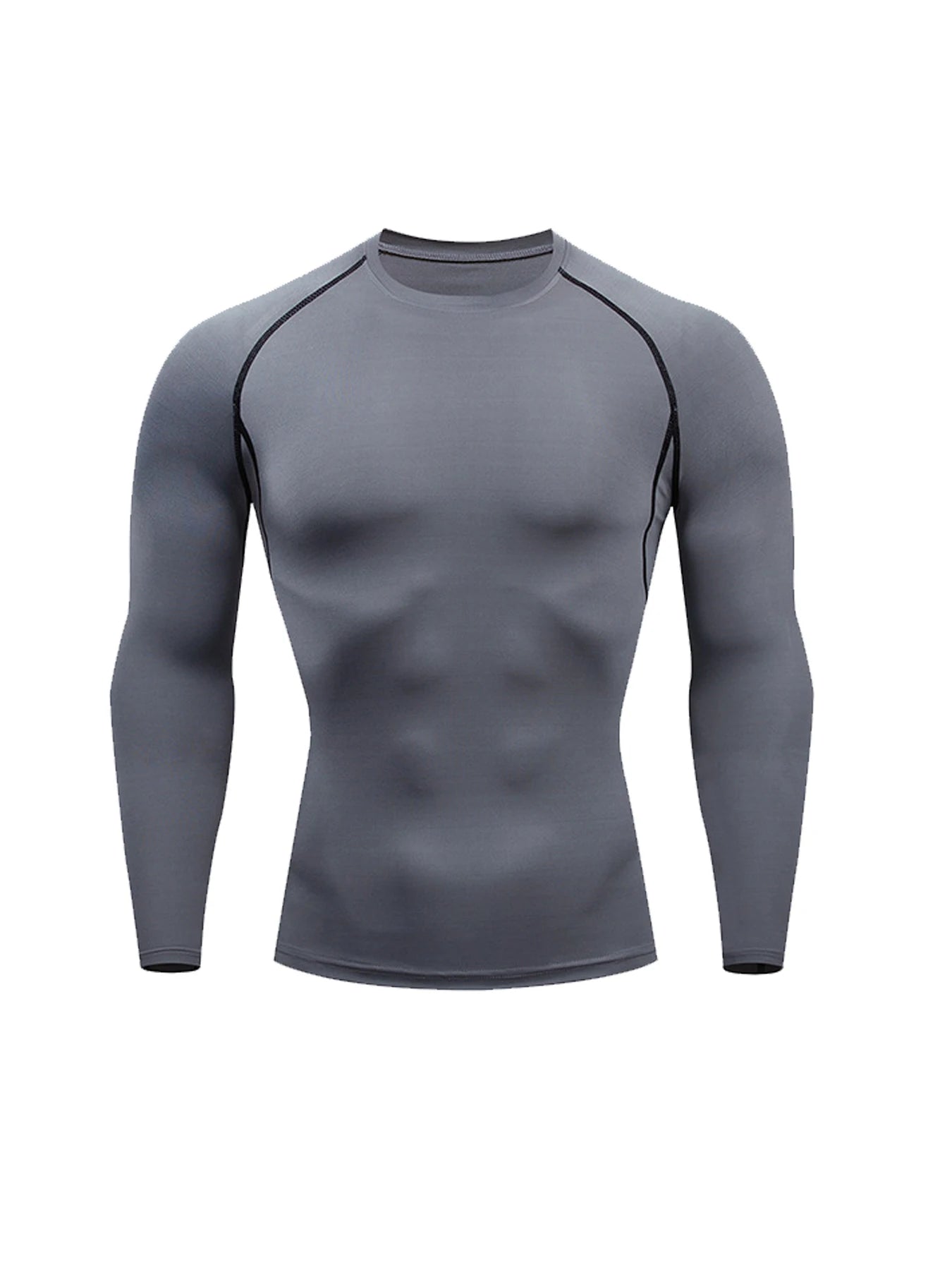 Men’s Compression Fit Long Sleeve – Quick-Dry Athletic Training Shirt