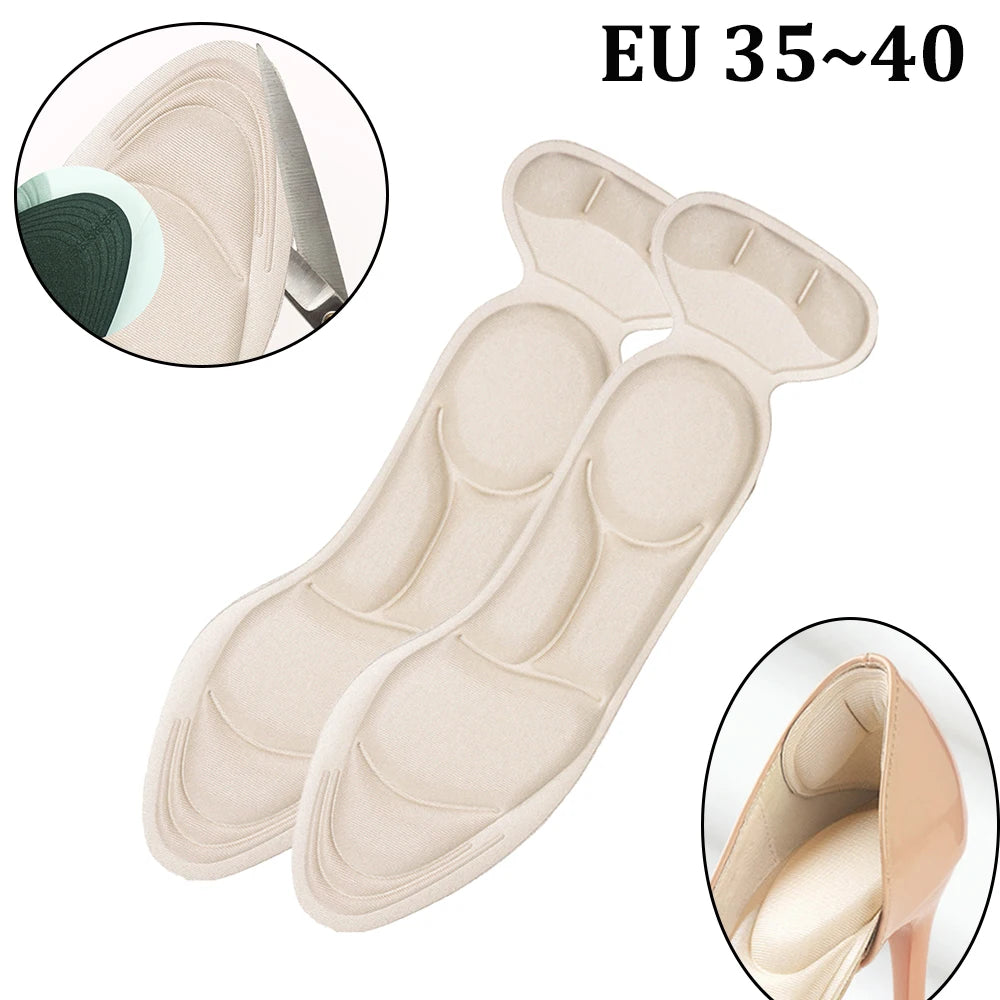 Sports Shoe Heel Pads – Anti-Wear Cushioned Insole Inserts & Foot Protectors