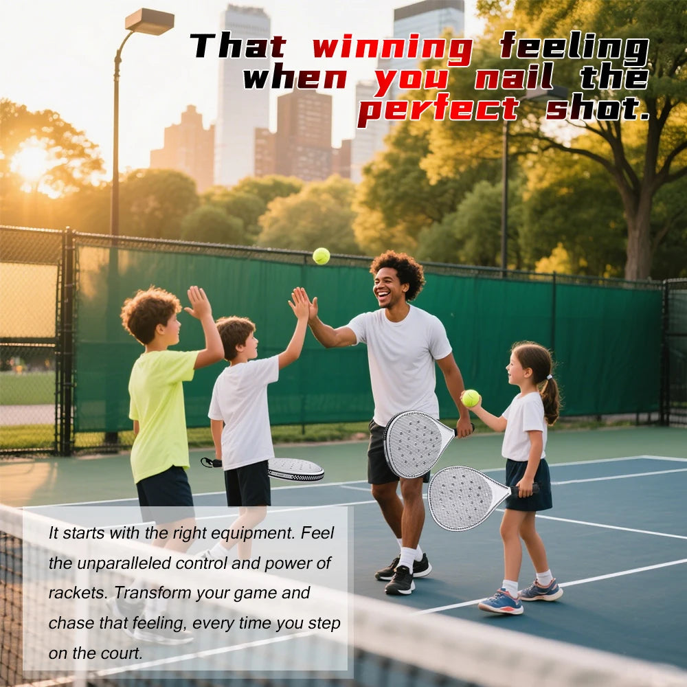 Budget Padel Tennis Racket – Durable Design with Anti-Vibration Handle for Beginners & Intermediates