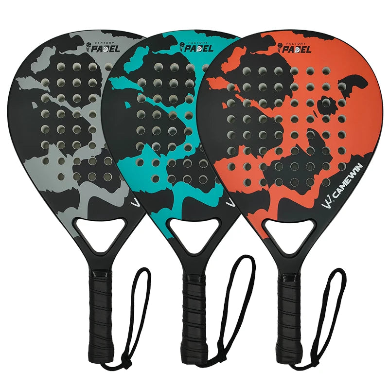 100% Carbon Fiber Padel Racket – EVA Memory Foam Core Lightweight Tennis Paddle