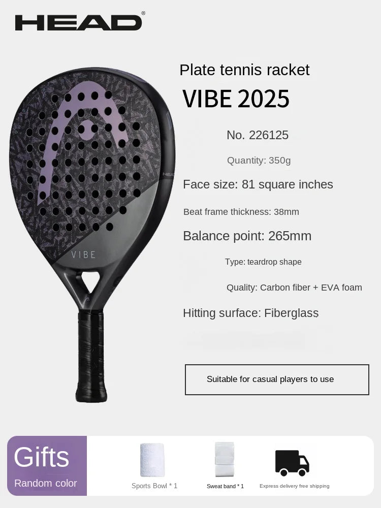 HEAD Zephyr Series Tennis & Padel Racket – All-Carbon Cage Plate Design