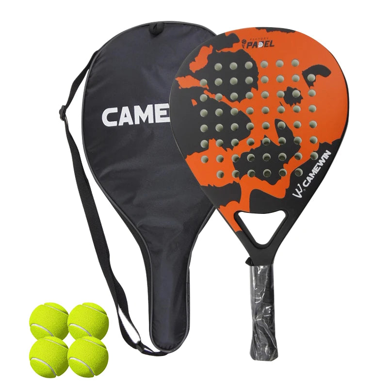 Lightweight Carbon Fiber Padel Racket – High Elasticity Tennis & Fitness Racquet
