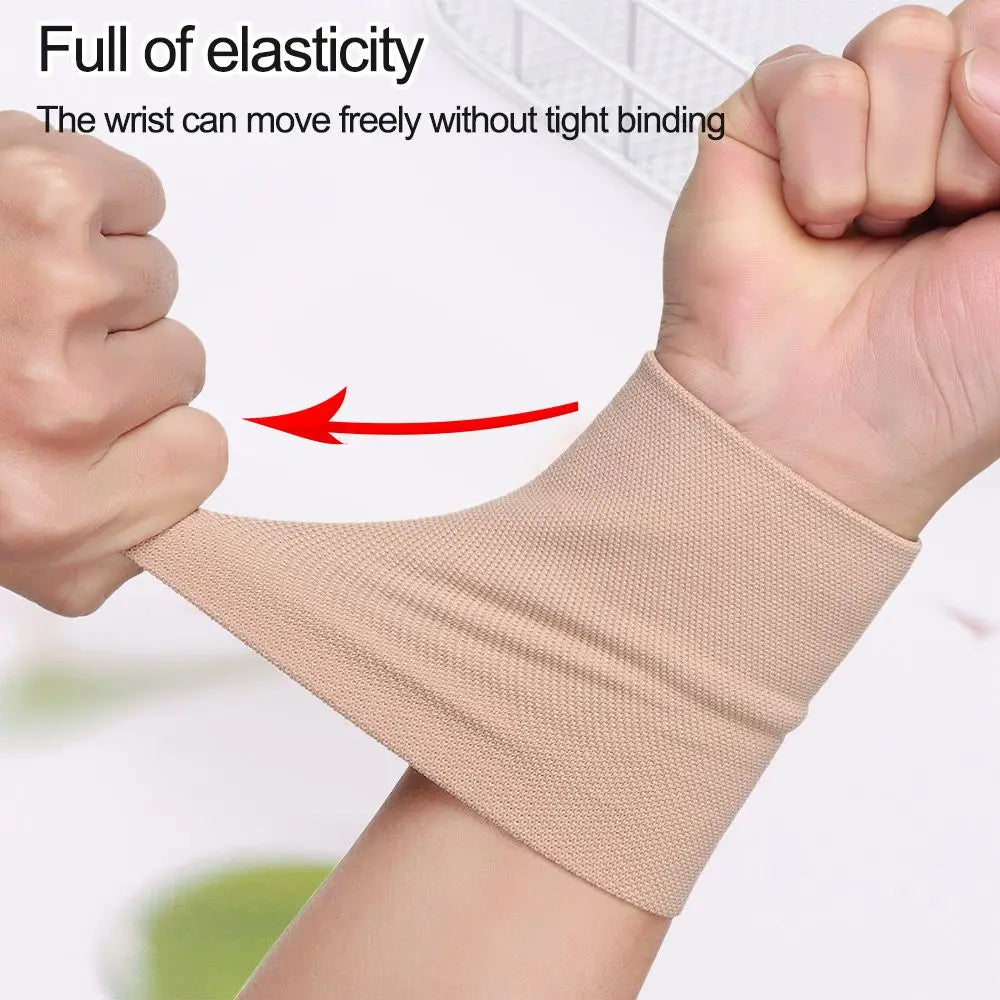 Compression Wrist Sleeve | Elastic Wrist Brace for Tennis, Carpal Tunnel & Tendonitis Support