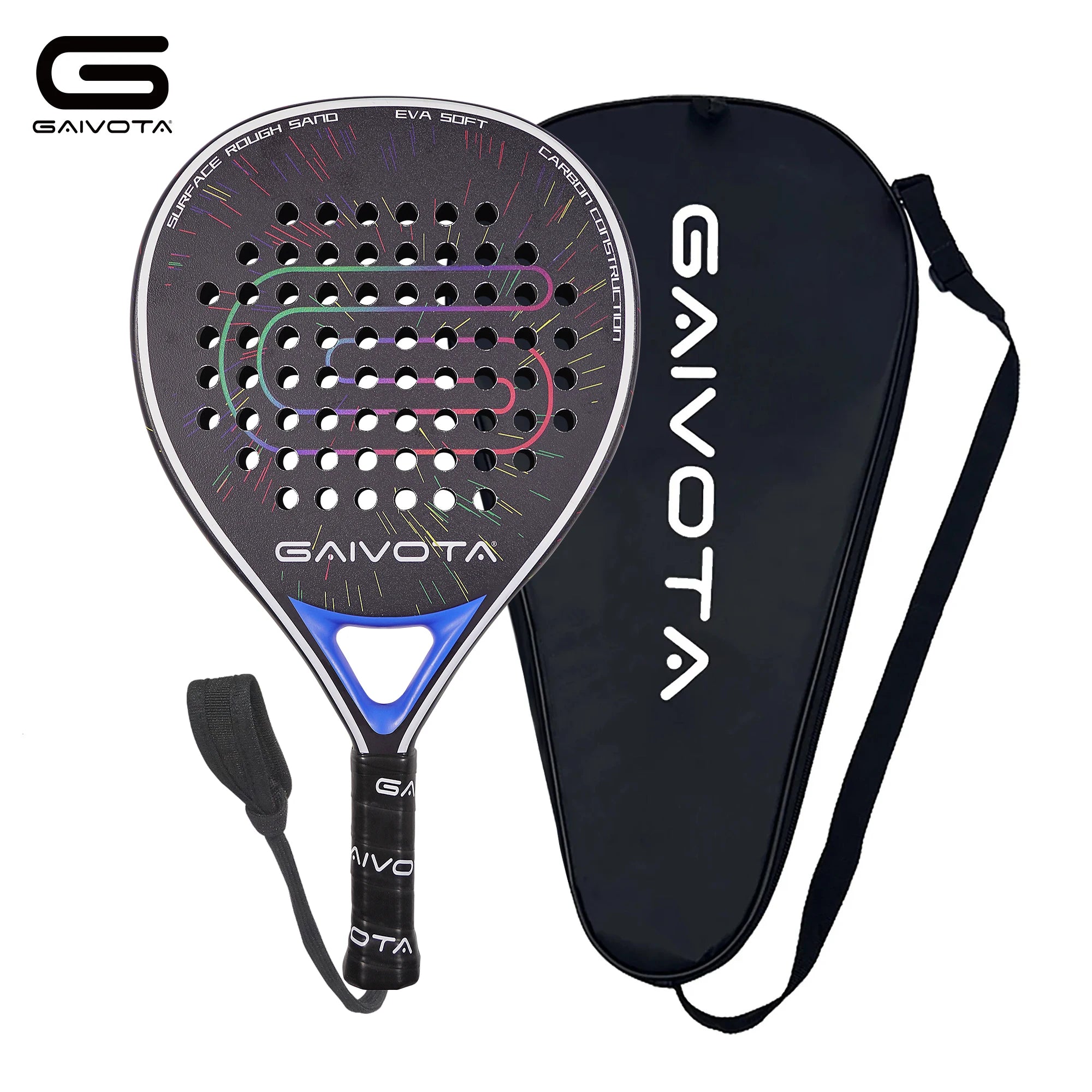 GAIVOTA PX20 2025 Blue Padel Racket | Carbon Fiber EVA Memory Foam Core Lightweight Tennis Paddle