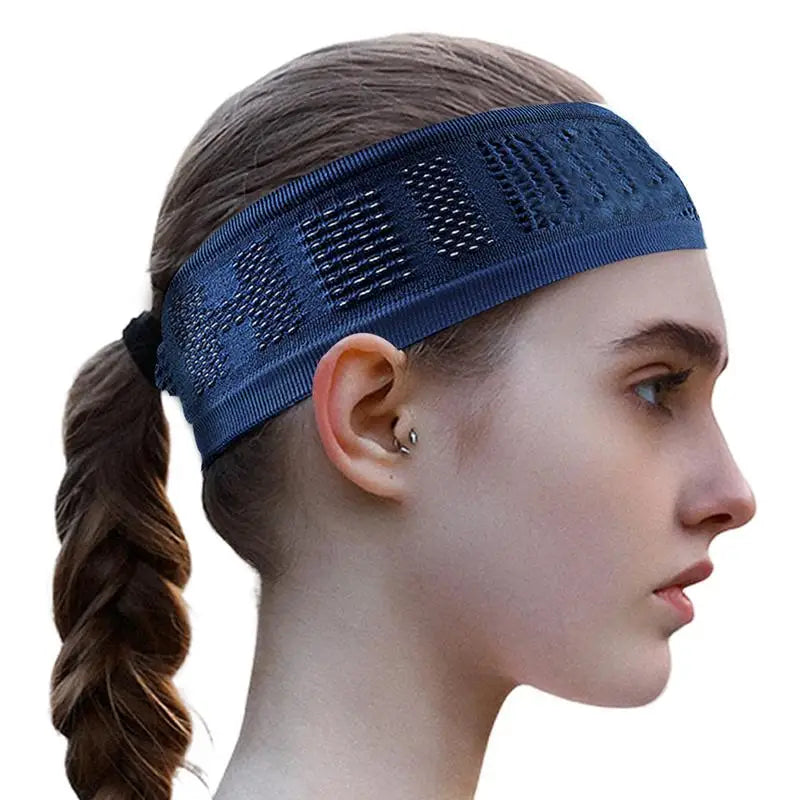 Unisex Elastic Sports Sweatband – Yoga & Fitness Headband with Logo
