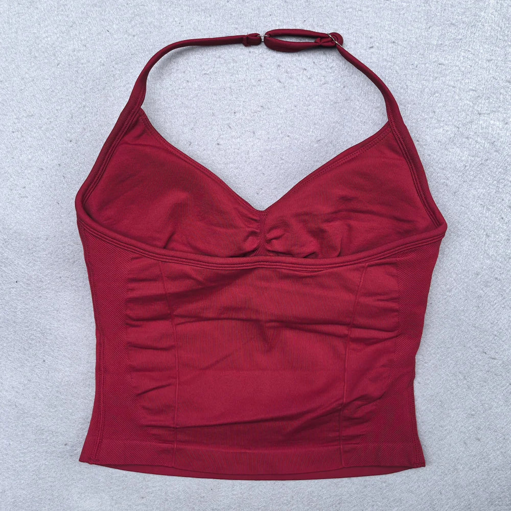 Women’s Strappy Back Tennis & Padel Tank Top with Built-In Bra